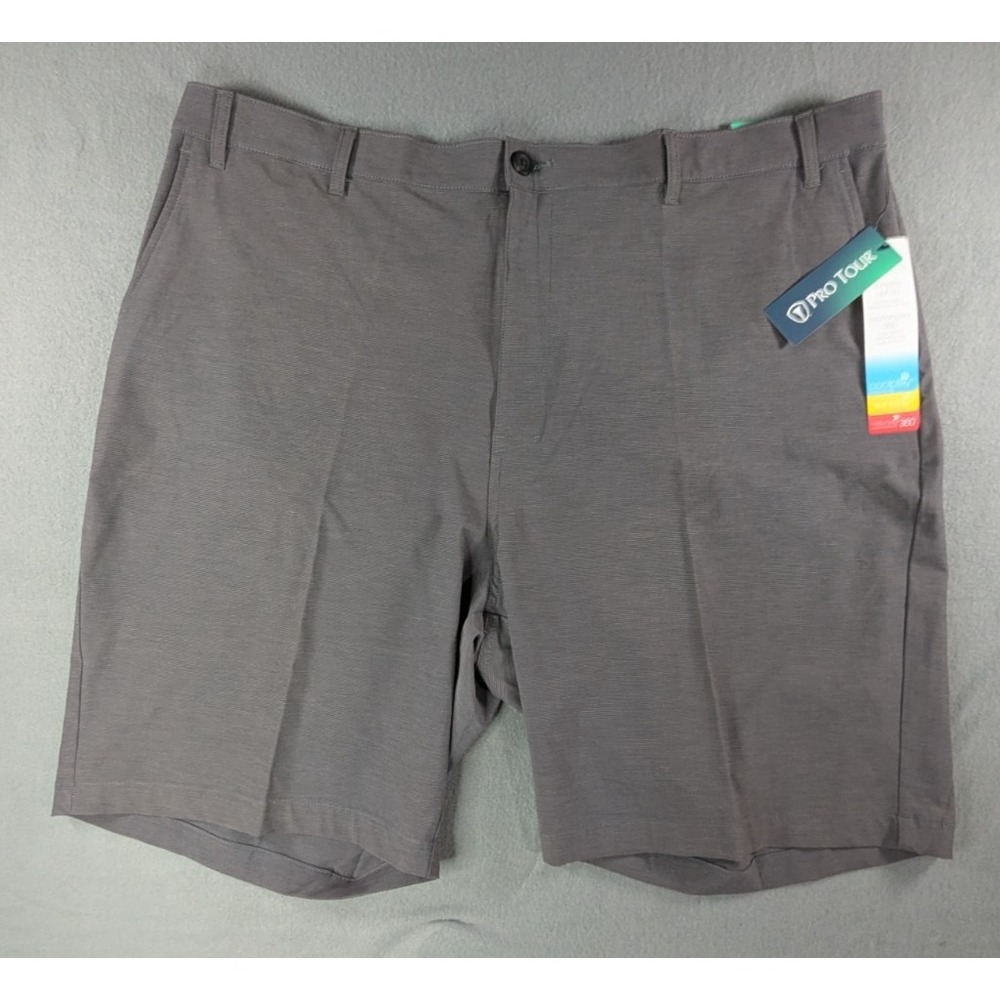 Pro Tour Mens Coolplay Sunplay Motionplay 360 Golf Shorts 46 Dark Grey Htr
